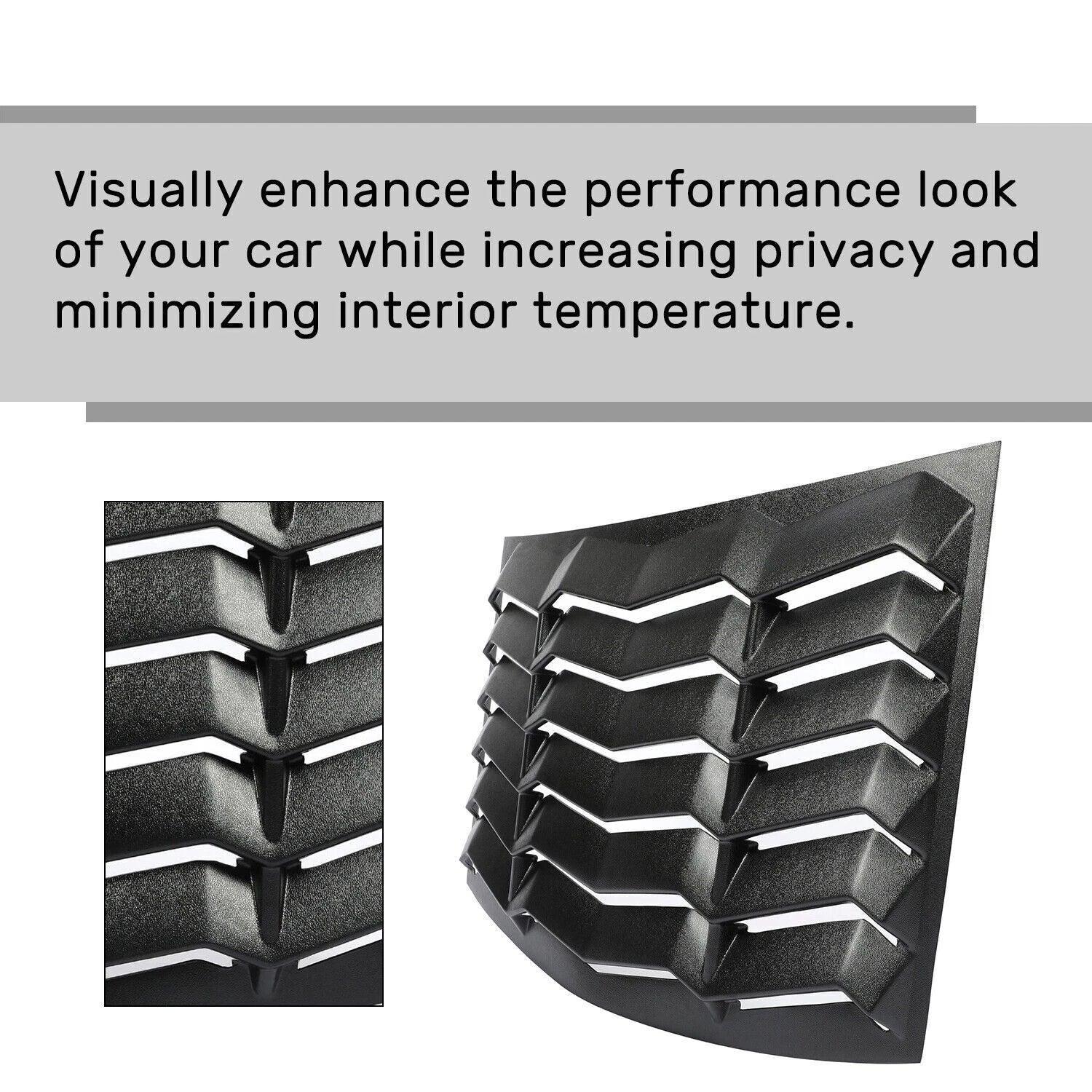Rear Window Louvers Cover for Chevy Camaro (2010–2015)
