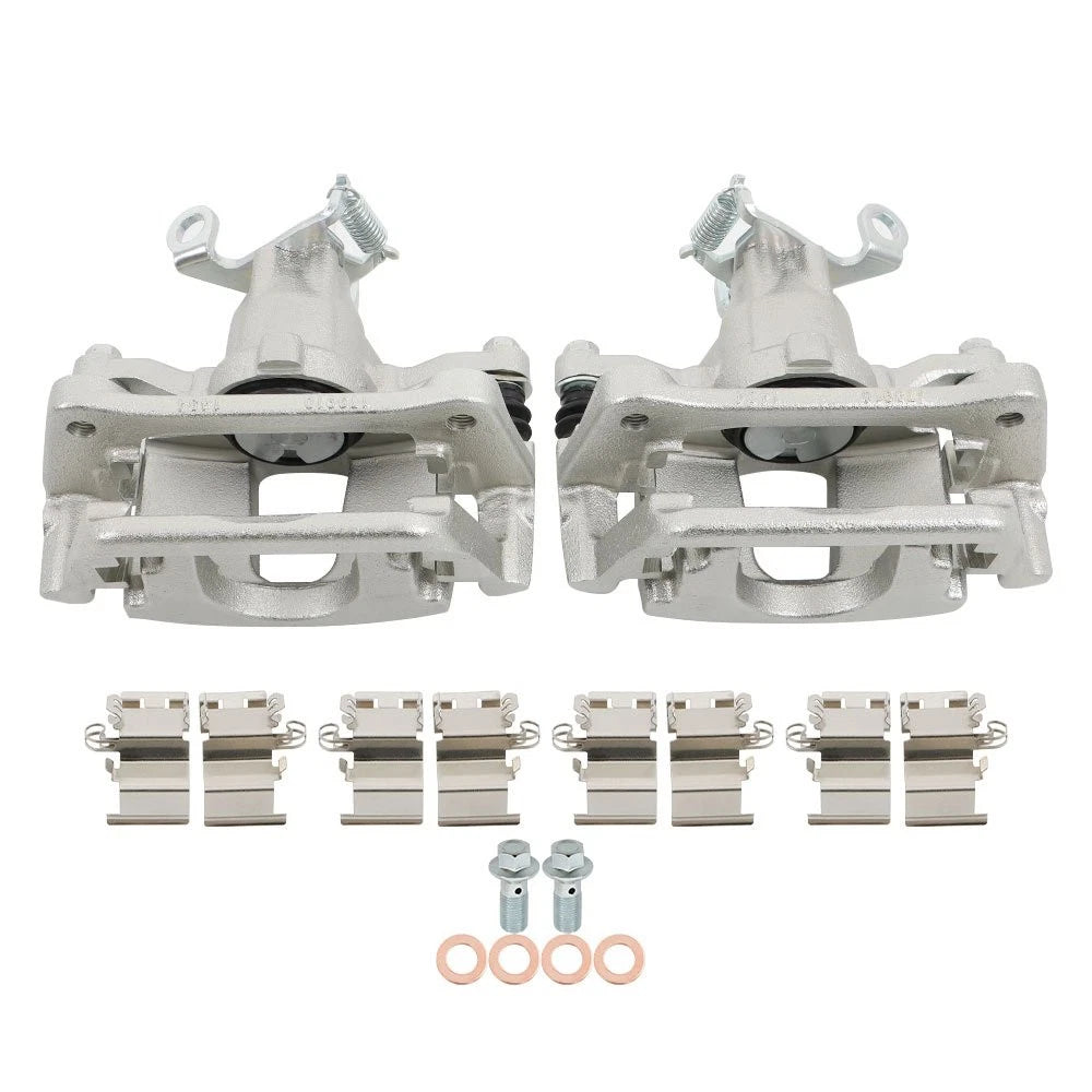 Set of 2 Rear Brake Calipers w/ Bracket for Dodge Journey (2012–2018) 18-B5464