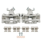 Set of 2 Rear Brake Calipers w/ Bracket for Dodge Journey (2012–2018) 18-B5464