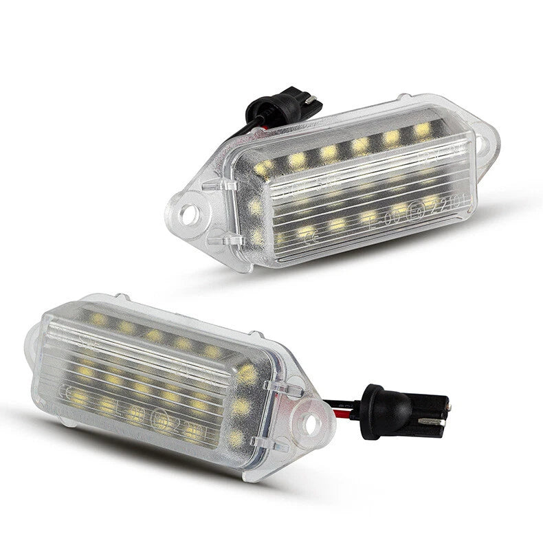 18-SMD White LED License Plate Lamp for Mitsubishi Lancer EVO X (2007–2019)