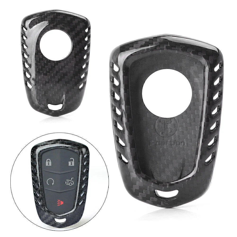 Remote Key Fob Shell for CADILLAC CTS ATS V Carbon Fiber Case