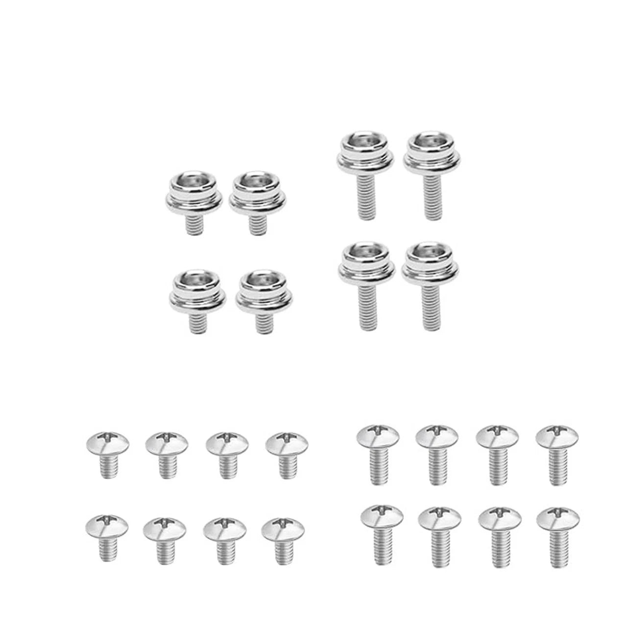 12PCS Stainless Steel Helmet Screws for Football Softball (10mm 12mm)