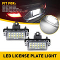 LED White License Plate Lights for Toyota Highlander (2014–2019)