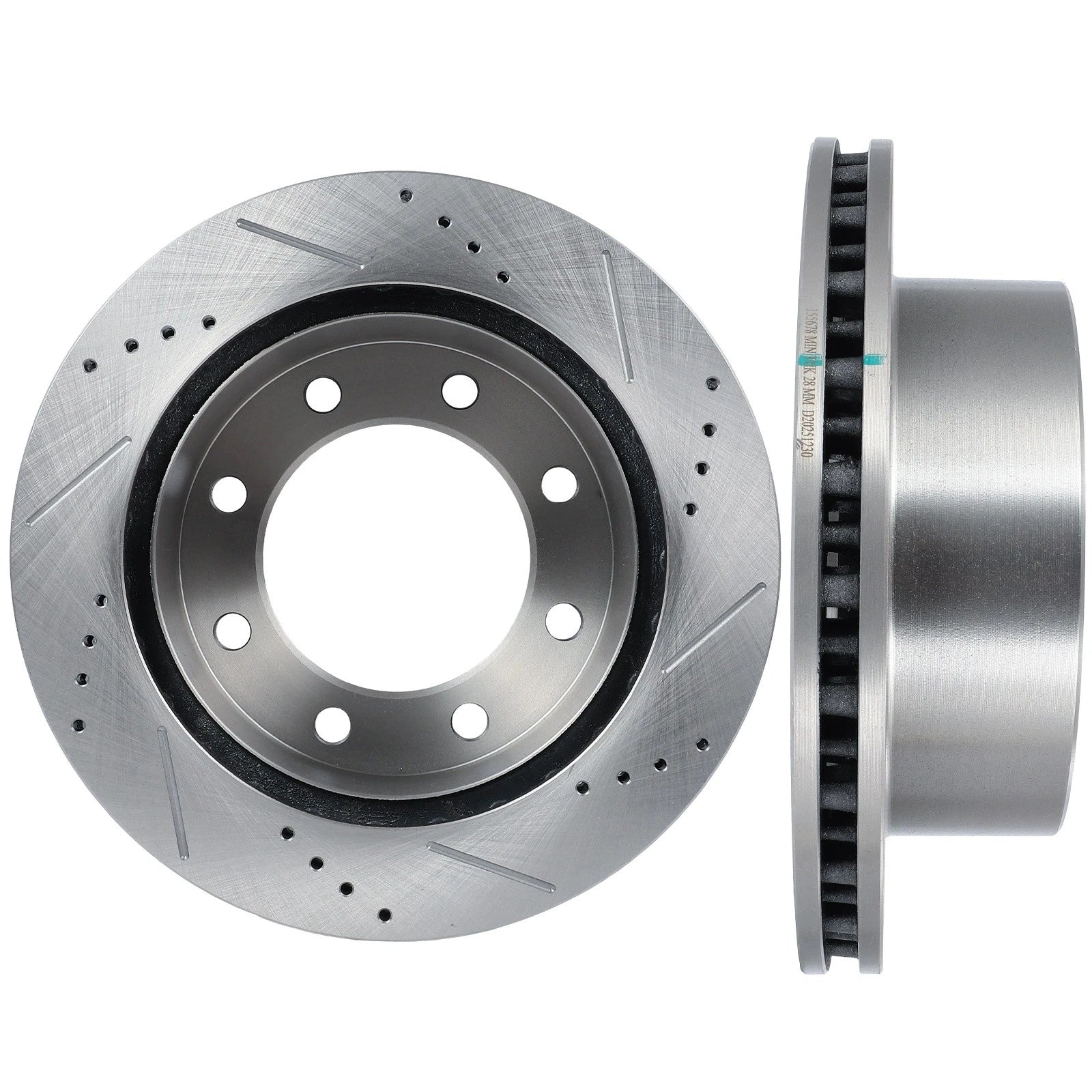 Rear Drilled & Slotted Brake Rotors for Ford Excursion (2000–2005)