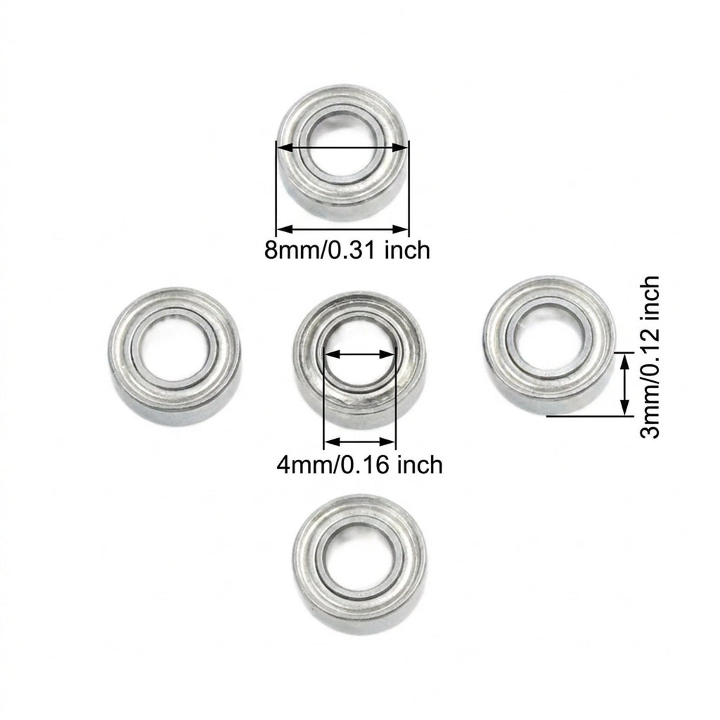 Set of 4 Bearings for Manual Chamfering Machines (4x8x3mm)