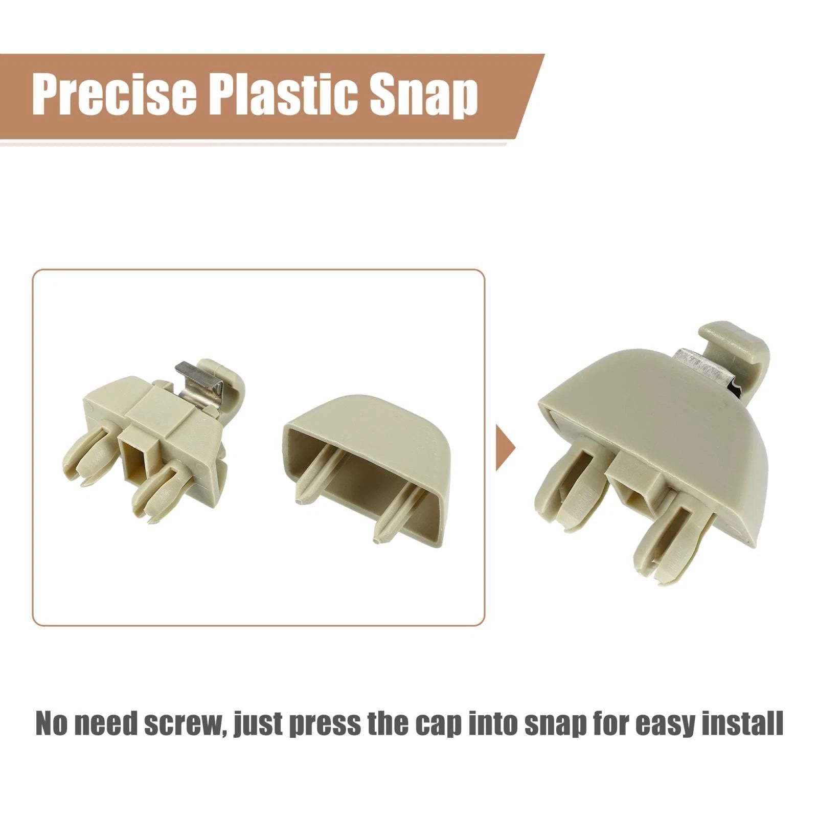 2X Sun Visor Support Clip Retainer 4F0857561 for Audi A6, VW Passat 