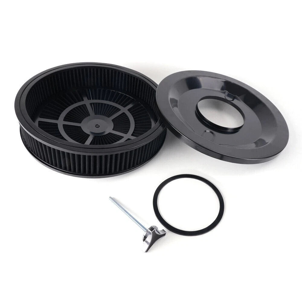 Air Cleaner Set of 2 for Super Flow Washable Black (14 In. x 3 In.)