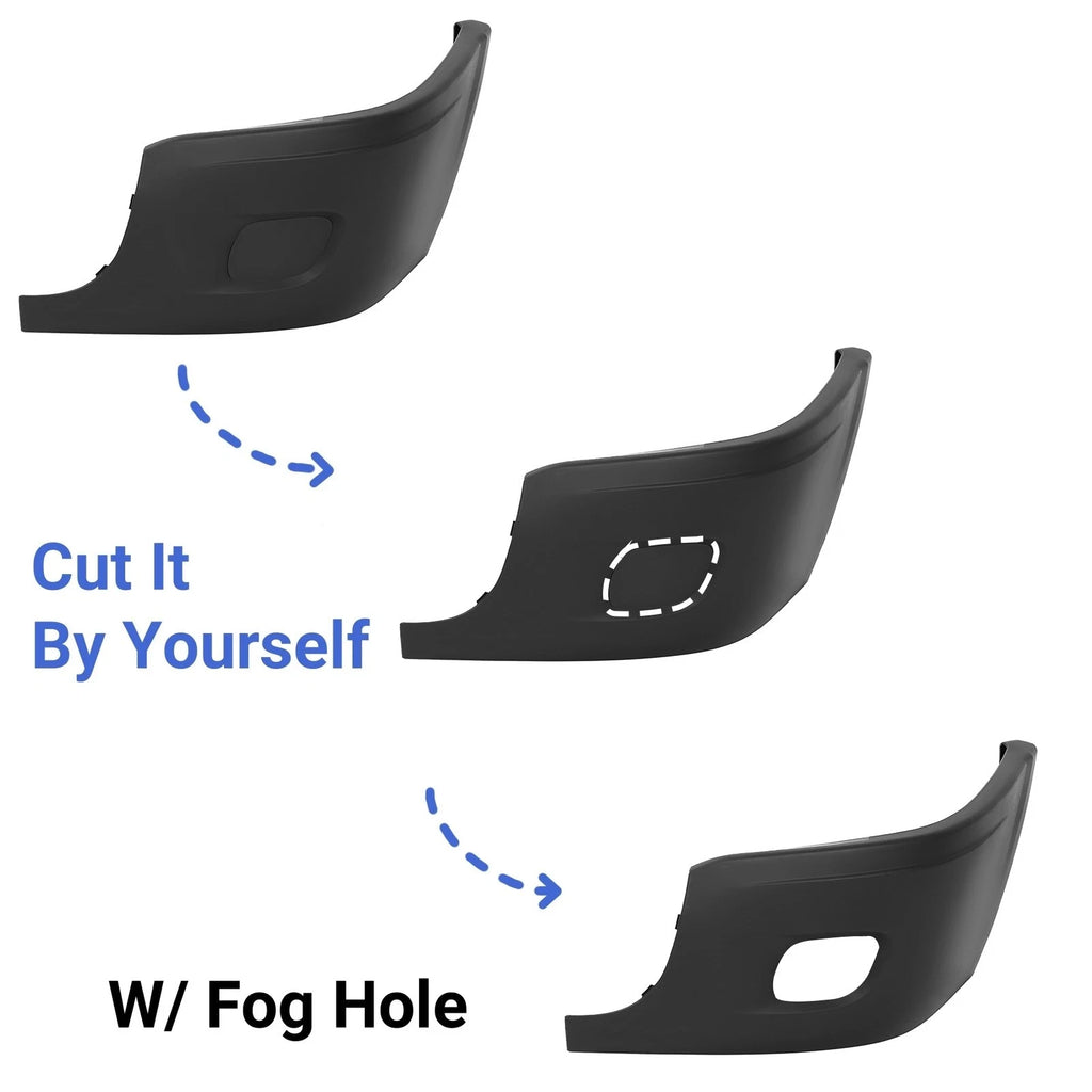 Front Left Bumper Cover End Corner Extension for Freightliner Cascadia (2008–2017)