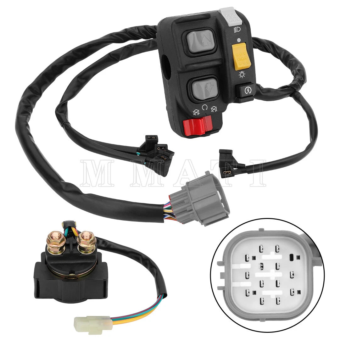 Handlebar Kill Switch & Starter Relay for Honda Rancher 420 TRX420 (2007–2013)