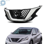 Chrome Front Upper Bumper Grill for Nissan Murano (2015–2018)