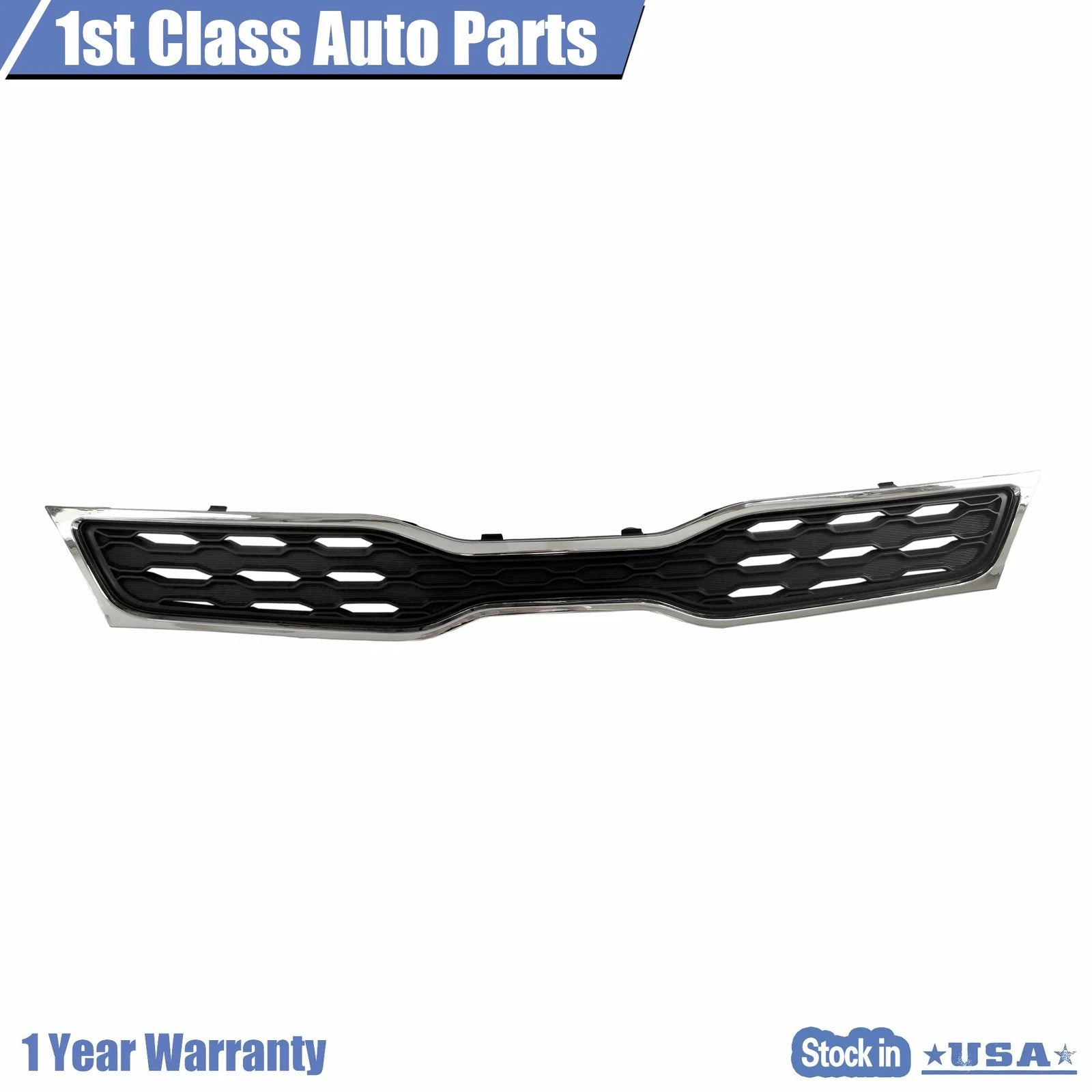 Bumper Grille with Chrome Trim for Kia Rio (2012-2015)