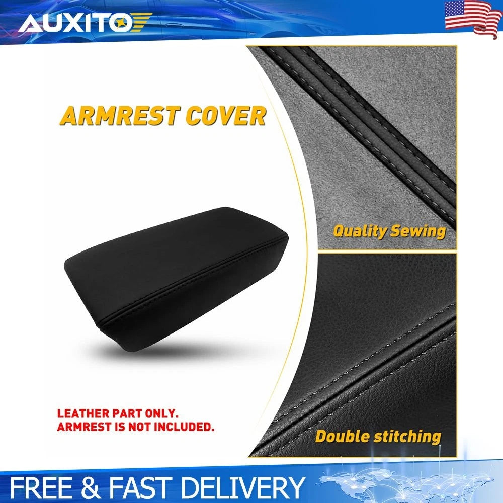 Armrest Lid Cover for Acura TSX (2009–2014) Black Leather