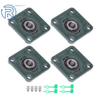 Set of 4 UCF204-12 4 Bolt Pillow Block Flange Bearings 3/4" Bore for