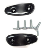 Mirror Block Off Base Plates for Suzuki GSX-R 600 750 1000 (2001–2004) Black