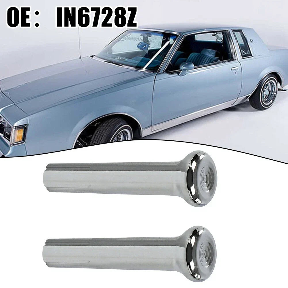 2x Chrome Door Lock Knobs for Buick Chevrolet Pontiac (1971���1988)