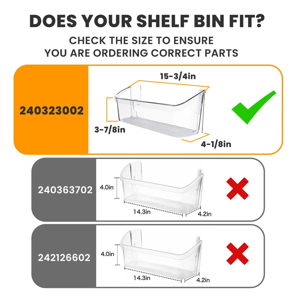 Door Bin Shelf Bucket for Frigidaire Refrigerator (Compatible)