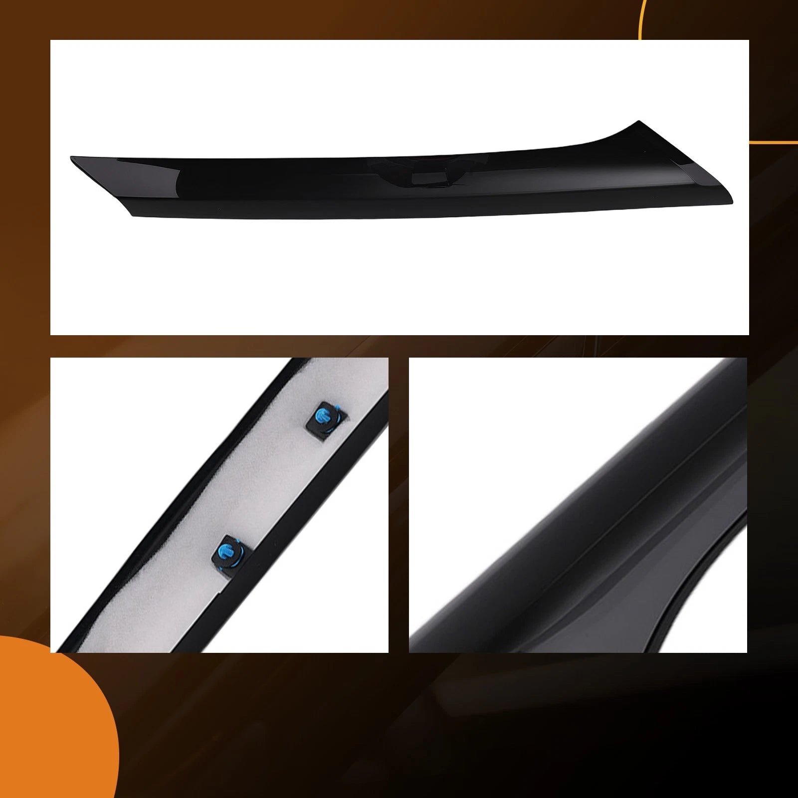 Left Windshield A-Pillar Moulding for Ford Flex (2009–2019) Black