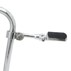 Chrome Gear Skull FootPeg with 4.5" Clamp for Harley Sportster Touring Dyna