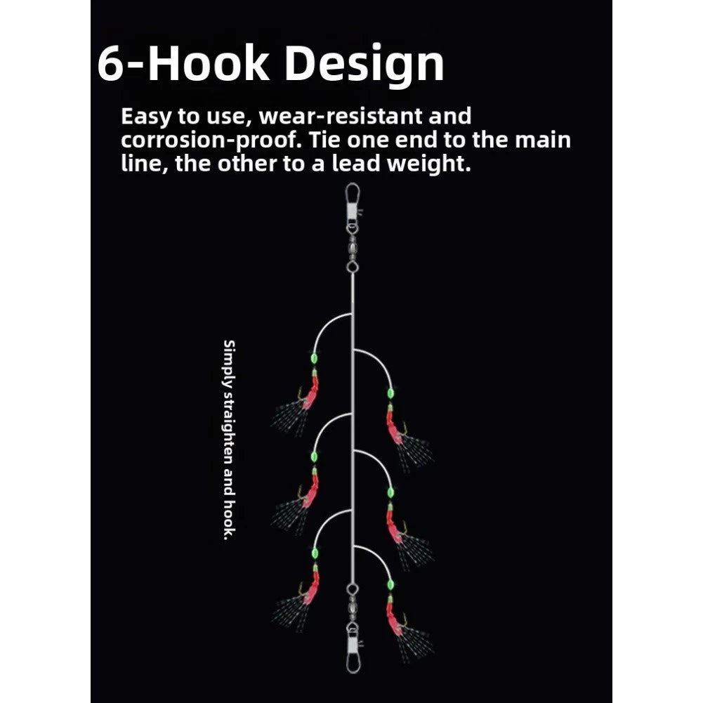 Fishing Hooks Set of 5 Sizes 6 8 10 12 14 High Carbon Metal