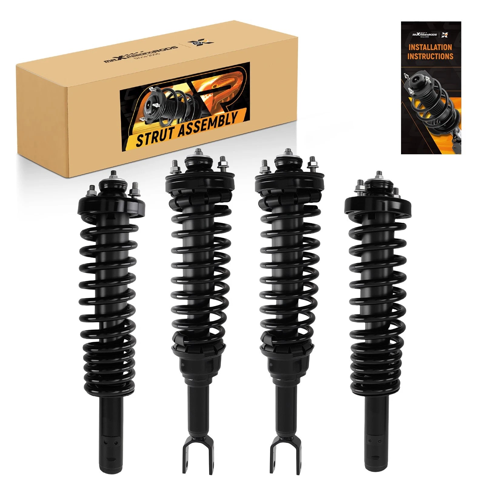 4PCS Complete Struts Shock Absorbers for Honda Civic (1996–2000)