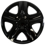 Wheel Cover Hubcaps Gloss Black 5 Spoke Set for Toyota (2007–2016)