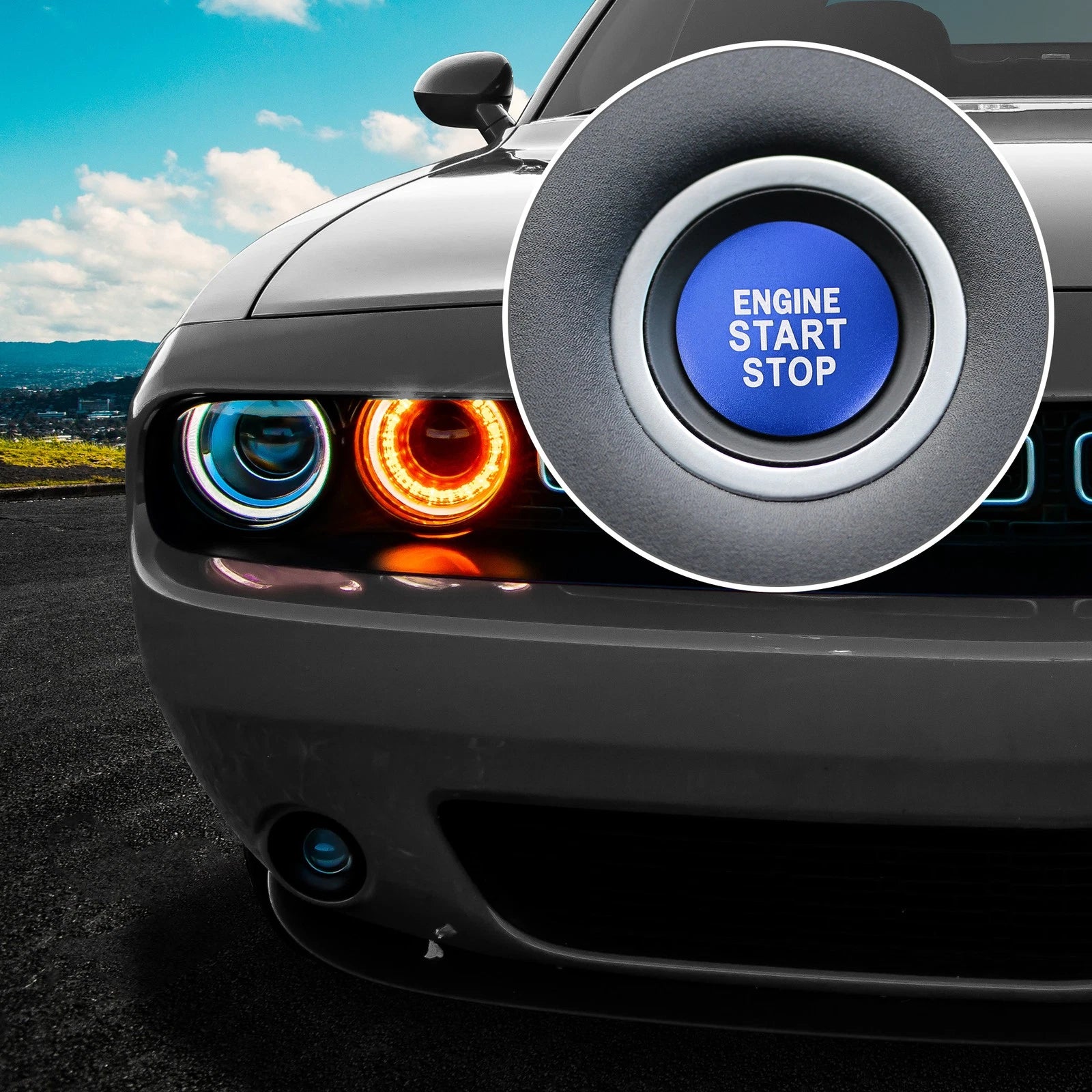 Engine Start Stop Button Cover Sticker for Toyota Camry (731618373360)