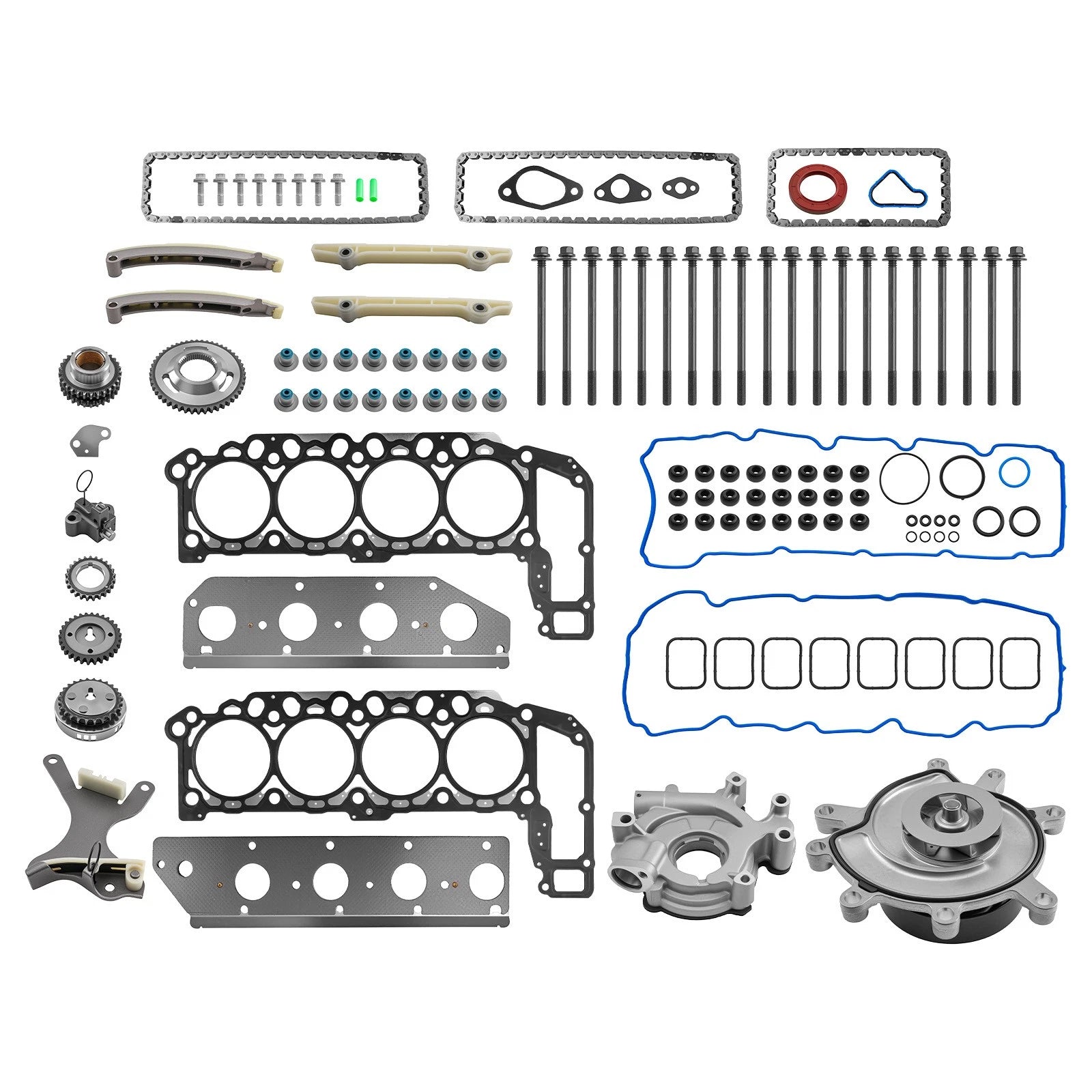Timing Chain Set with Cam Sprockets & Pumps for Dodge Ram 1500 4.7L V8 (2008–2010)