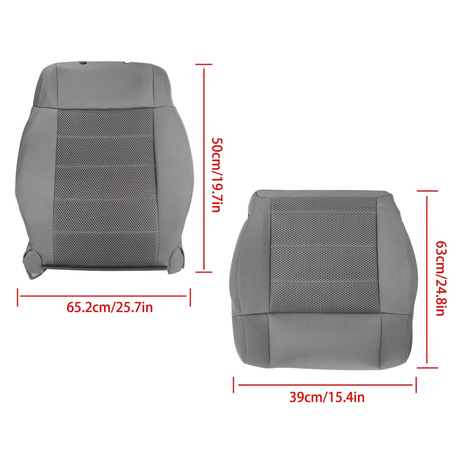 Set of 2 Seat Covers with Foam for Jeep Wrangler (2007–2012)