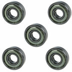 Set of 5 Sealed Deep Groove Ball Bearings 6000Z 26mm x 10mm x 8mm