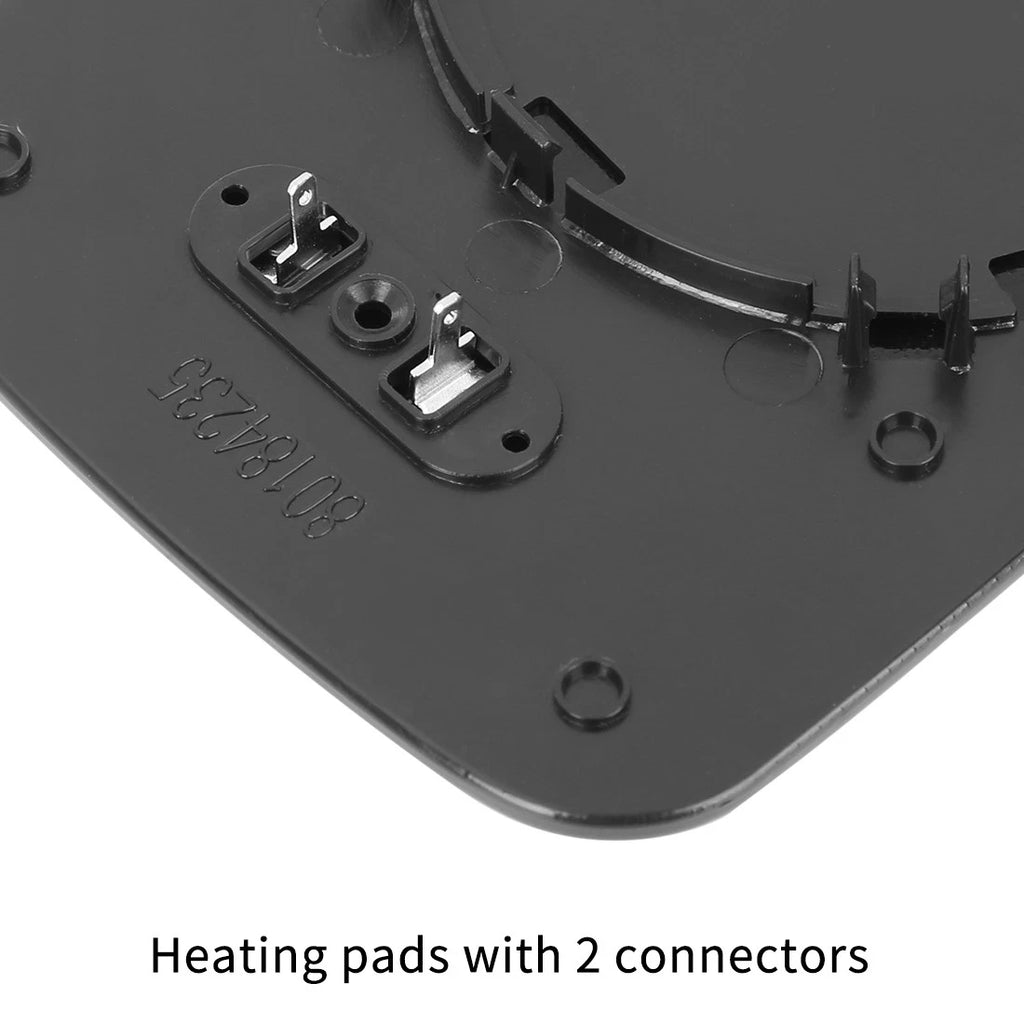 Heated Mirror Glass with Backing Plate Left Side LH for BMW 325Ci 760Li (2001–2006)
