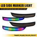 4X Dynamic Scan RGB LED Side Marker Light for Chrysler 300 300S 300C (2015–2023)