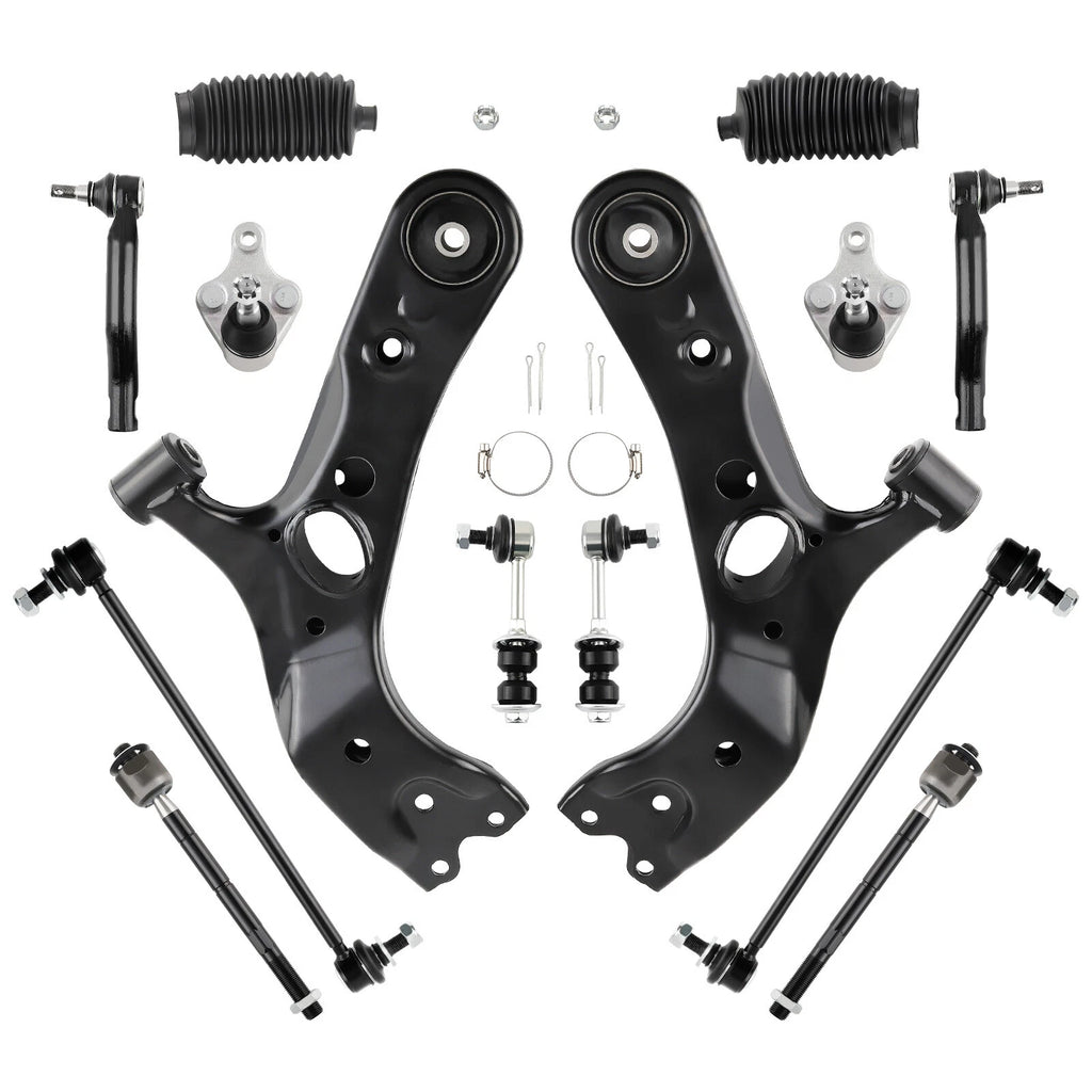 14Pcs Front Lower Control Arm & Sway Bar Link Kit for Toyota RAV4 (2006–2018)