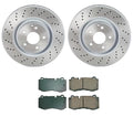 Front Brake Kit Euro Pads & Disc Rotors for MB C216 CL550 W221 S400 S550