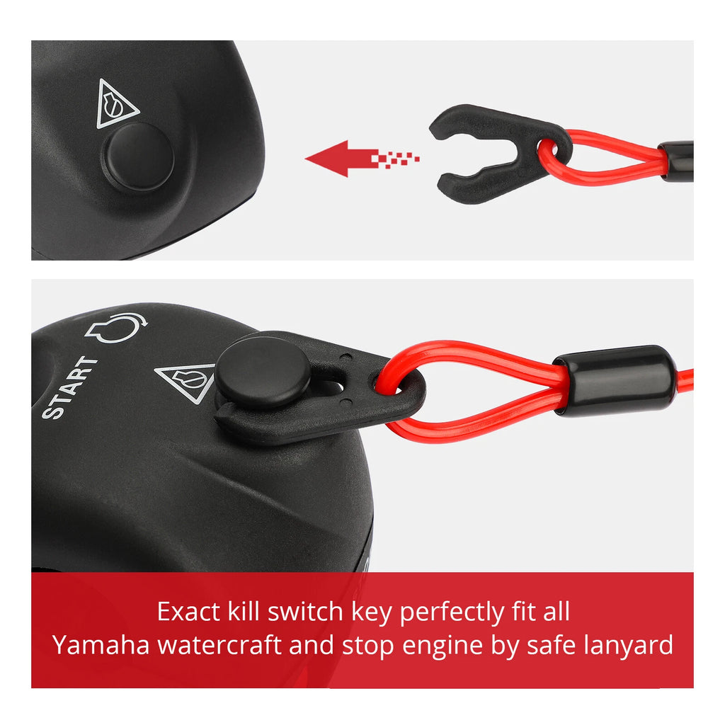 Handlebar Start Stop Switch Box with Lanyard for Yamaha WaveRunner (500–700)