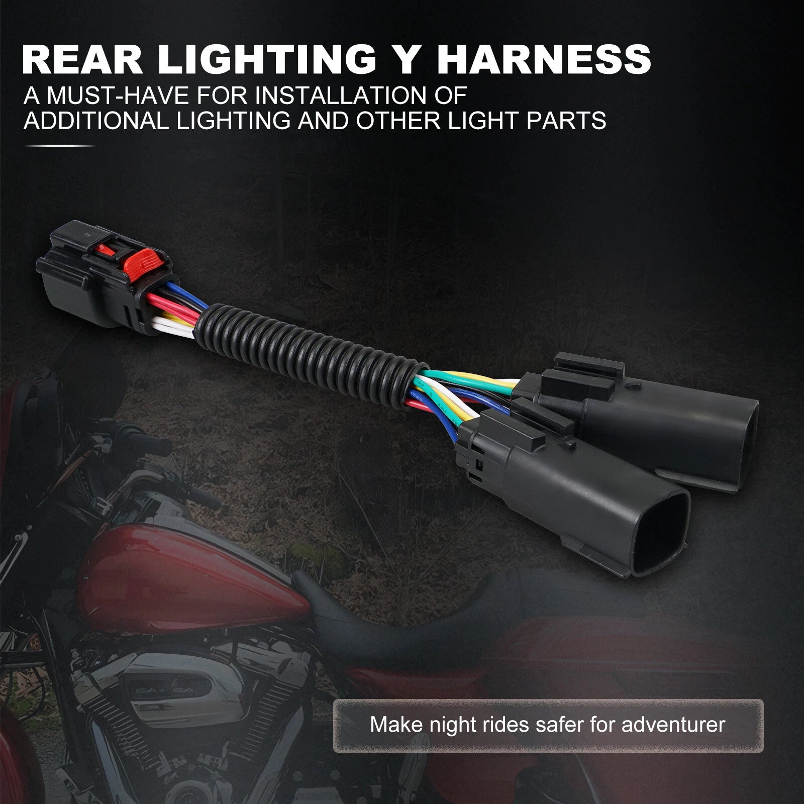 Y-Splitter Wire Harness Adapter for Harley Street Glide FLHX (2014–2024)