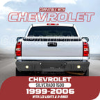 Complete Black Rear Bumper with LED Light for Chevrolet Silverado 1500 (1999–2006)