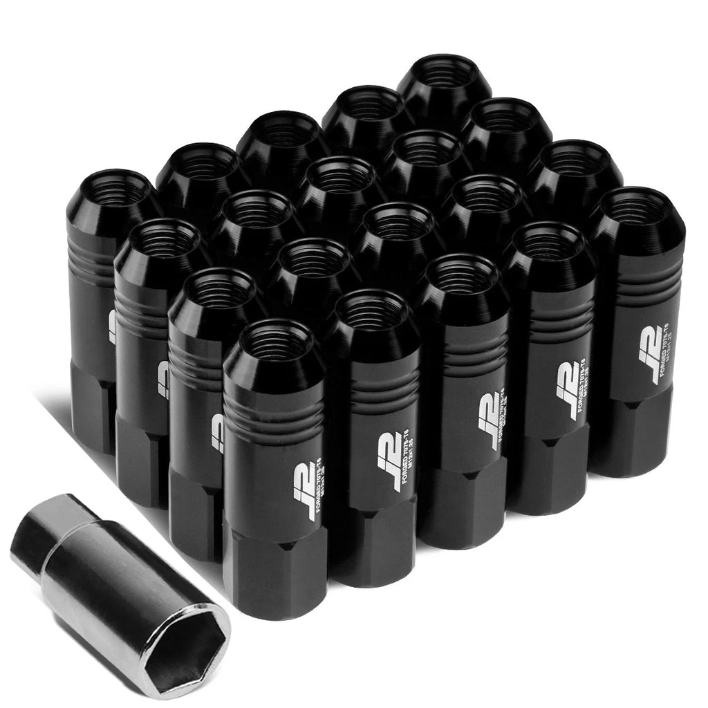 Set of 20 J2 7075 Forged Aluminum M12x1.25 Open-End Lug Nuts for Universal