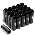 Set of 20 J2 7075 Forged Aluminum M12x1.25 Open-End Lug Nuts for Universal