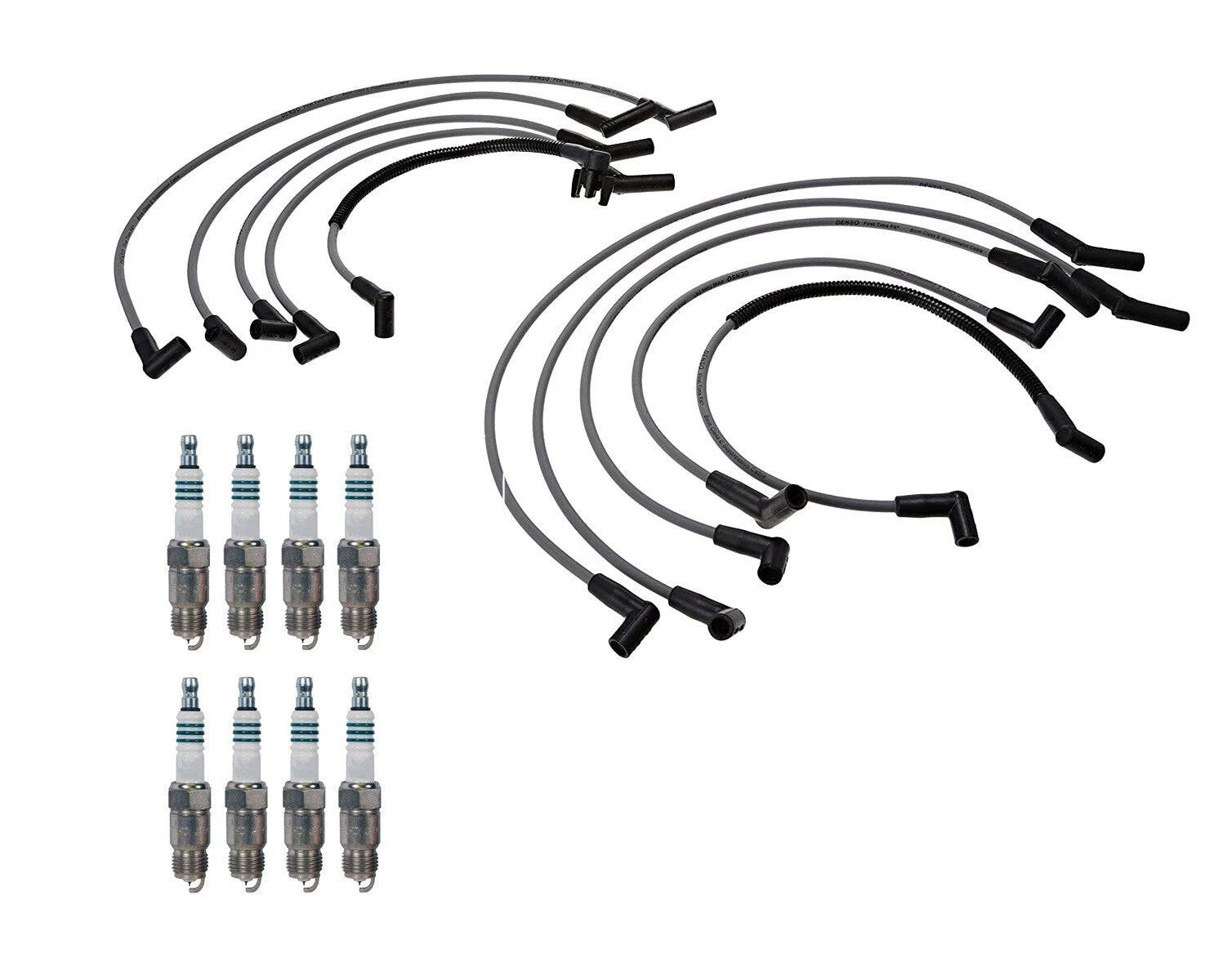 Denso Wire Set & Iridium Power Spark Plug Kit for Ford 5.0L 5.8L V8