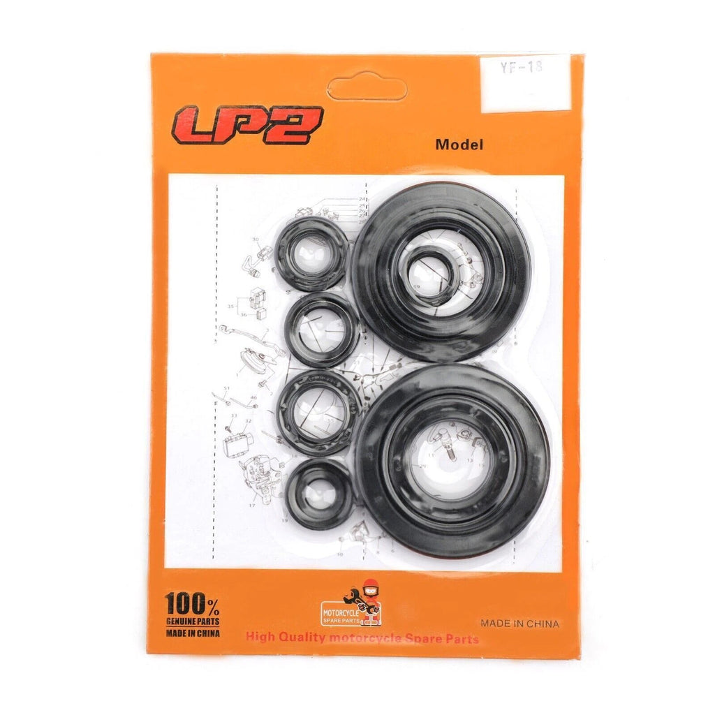 9pcs Engine Oil Seal Kit for Honda CRF250R CRF250 CRF 250 R (2010–2017)