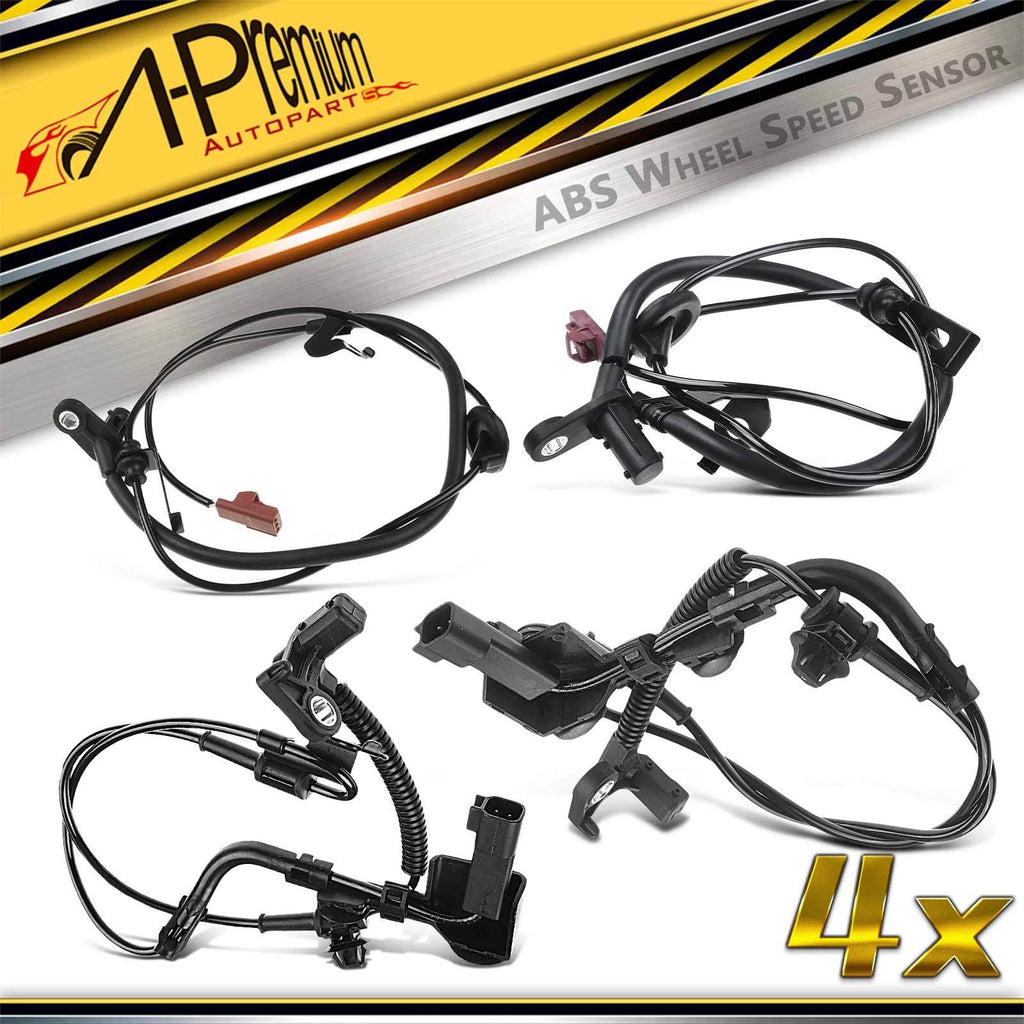 Set of 4 ABS Wheel Speed Sensors for Ford Fusion Mercury Lincoln