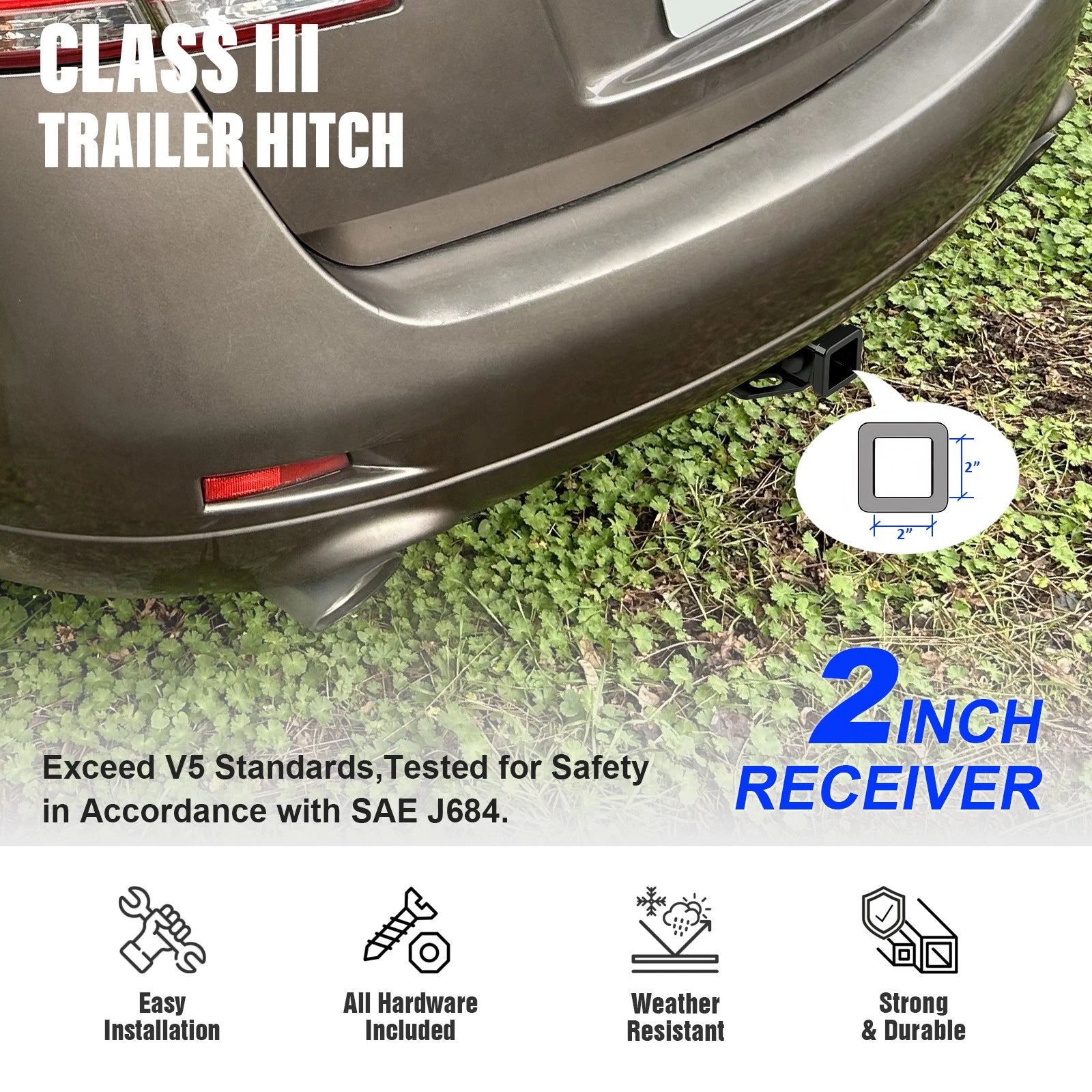 Towing Hitch Receiver Class 3 for Nissan Murano (2009-2014)