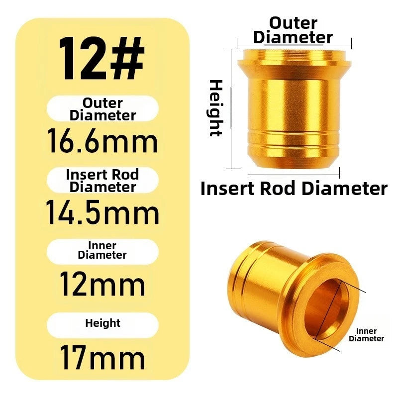 Gold Finish Reel Seat End Cap for Fishing Rod (DIY Assembly)