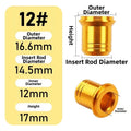 Gold Finish Reel Seat End Cap for Fishing Rod (DIY Assembly)