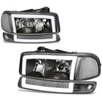 LED DRL Headlights & Signal Bumper Lamps for GMC Sierra Yukon XL (1999–2006)