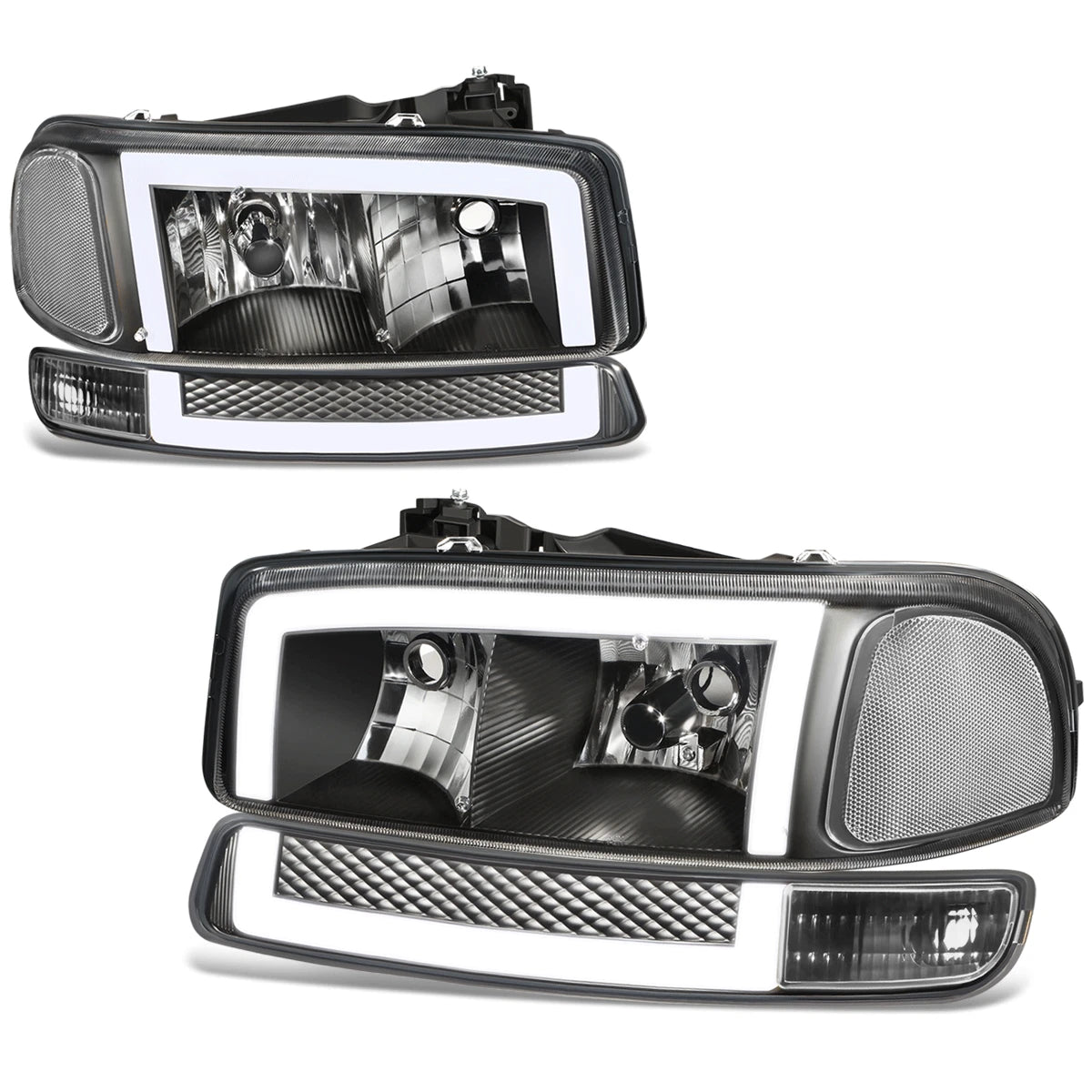 LED DRL Headlights & Signal Bumper Lamps for GMC Sierra Yukon XL (1999–2006)