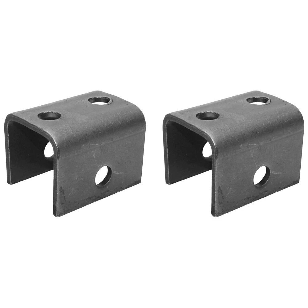Set of 2 Steel Weld-On Hangers for Single Axle Trailer 1-3/4" Leaf Spring