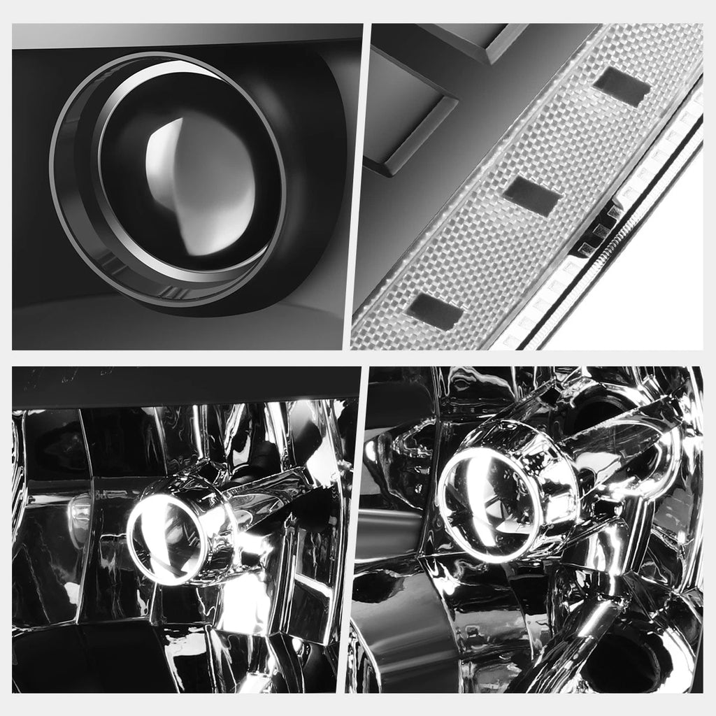 Clear Corner HID Projector Headlights for Cadillac Escalade ESV EXT (2007–2014)