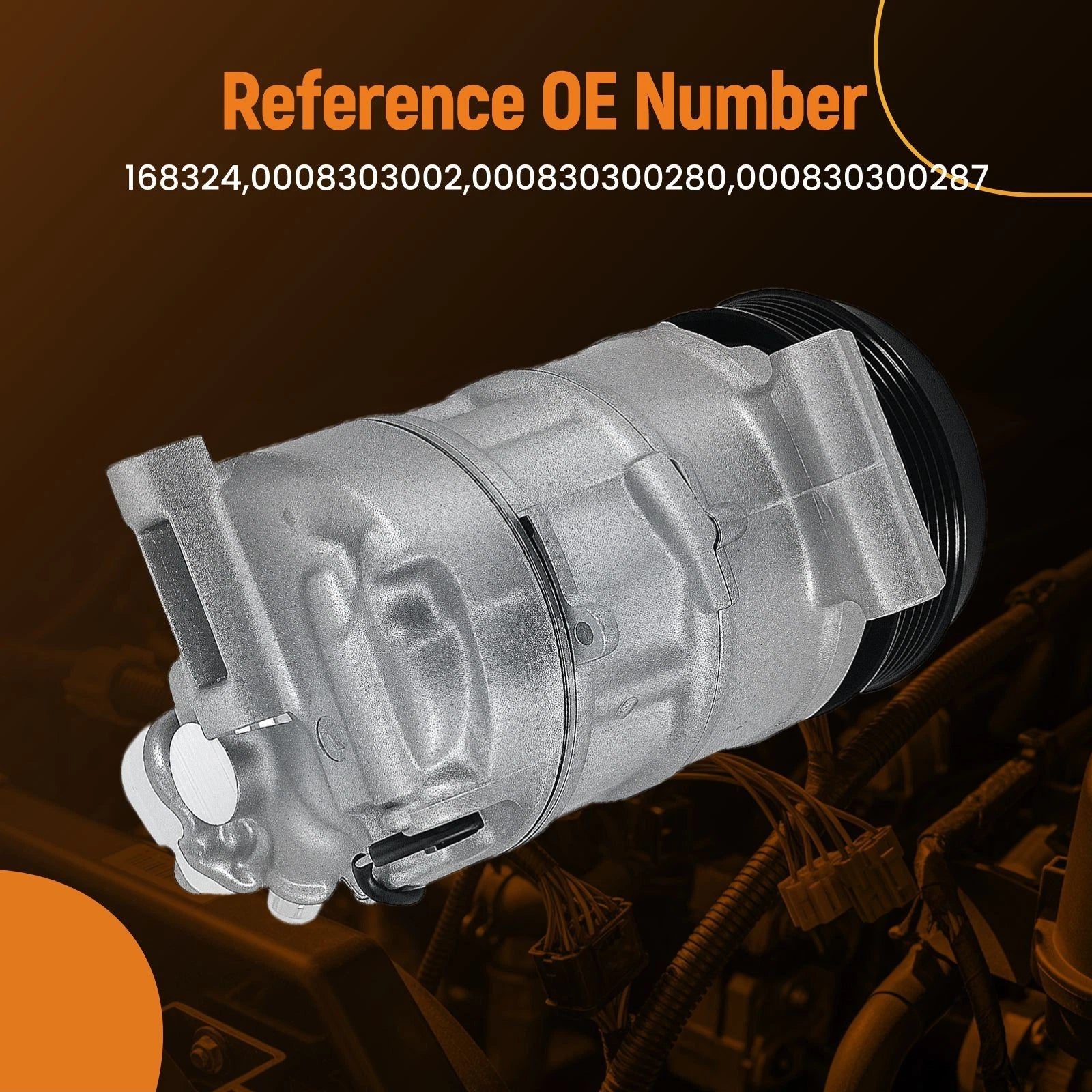 A/C Compressor Kit for Mercedes E43 AMG GLC250 GLC63 AMG SLK300 C250 C300 (2015–2020)