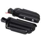 Black Pilot Male Mount Foot Pegs for Harley Touring Softail Dyna